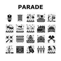 parade feier festival event symbole set vektor