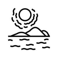 Wüste Festnetz Symbol Vektor Illustration