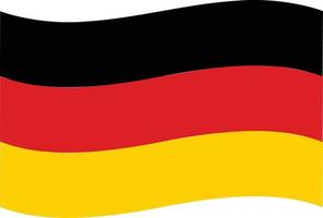 Karte und Flagge von Deutschland auf weißem Hintergrund. deutschland flaggenkartensymbol. deutschland kartenschild. flacher Stil. vektor