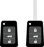 elektronisches Auto-Fernschlüssel-Symbol auf weißem Hintergrund. Autoschlüssel Zeichen. flacher Stil. vektor