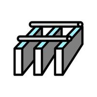 Bar Gitter Metallfarbe Symbol Vektor Illustration