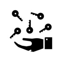 immobilienkauf glyph symbol vektor illustration