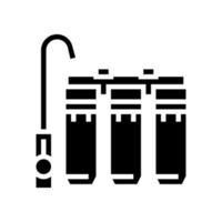 Haus Wasserfilter Glyphe Symbol Vektor Illustration