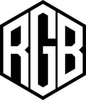 RGB-Monogramm-Logo-Design vektor