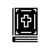 bibel christentum buch glyph symbol vektor illustration