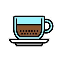 Espresso Kaffee Farbe Symbol Vektor Illustration