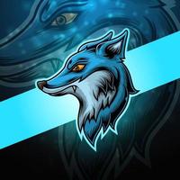 fox esport maskot-logotypdesign vektor