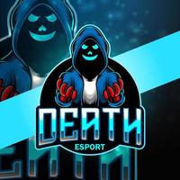 död esport maskot logotypdesign vektor