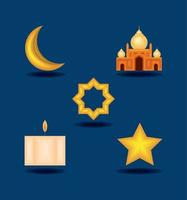 Symbole Eid Mubarak vektor