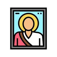 ikon kristendom färg ikon vektor illustration