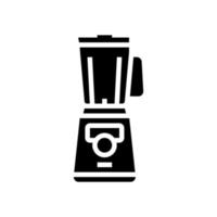 Mixer-Gadget für die Zubereitung köstlicher Kaffee-Glyphen-Symbol-Vektorillustration vektor