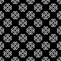 schwarz weiße asiatische Boho Mandalas geometrisches Blumenmuster zum Bedrucken von Stoffen, andere Produkte auf Anfrage vektor