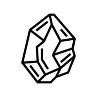 Kristall magische Linie Symbol Vektor Illustration