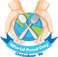 World Food Day affischdesign vektor