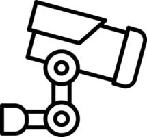 CCTV-Kamera-Liniensymbol vektor