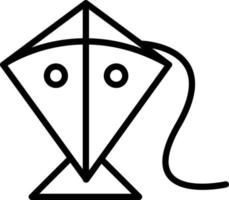 Symbol für Drachenlinie vektor