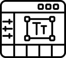 Zeilensymbol des Texteditors vektor