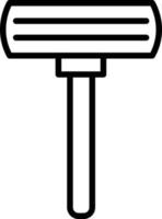 Symbol für die Rasierklinge vektor