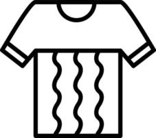 T-Shirt-Liniensymbol vektor