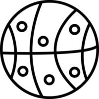 Basketball-Liniensymbol vektor