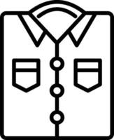 Hemdliniensymbol vektor