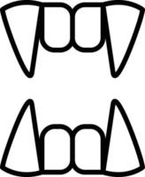 Symbol für die Vampirlinie vektor