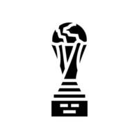 Cup Award Fußballmeisterschaft Glyphen-Symbol-Vektor-Illustration vektor