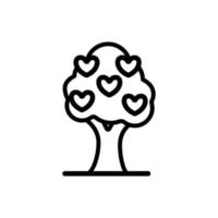 Symbolvektor für Baumleben. isolierte kontursymbolillustration vektor