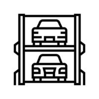 moderne Multilevel-Parklinie Symbol Vektor Illustration