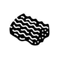 Hackfleisch-Glyphen-Symbol-Vektor-Illustration vektor