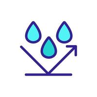 vattenavvisande vektor ikon. isolerade kontur symbol illustration