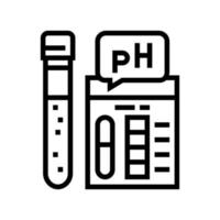 pH-Bodentestlinie Symbolvektorillustration vektor