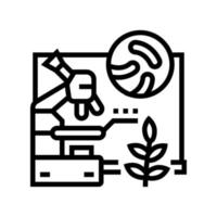 Biologie Schulunterricht Symbol Leitung Vektor Illustration