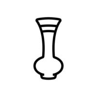 Genie geformte Vase Symbol Vektor Umriss Illustration