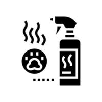 Geruchsneutralisierer Glyphe Symbol Vektor Illustration