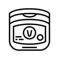 Vaseline trockene Haut behandeln Symbol Leitung Vektor Illustration