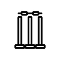 Cricket-Symbolvektor. isolierte kontursymbolillustration vektor