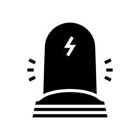 vertikale Glyph-Symbol-Vektorillustration für das Telefonladegerät vektor