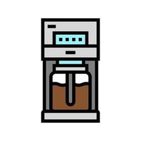 Tropfkaffeemaschine Farbe Symbol Vektor Illustration