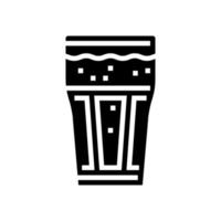 Schokoladenkaffee-Glyphen-Symbol-Vektorillustration vektor