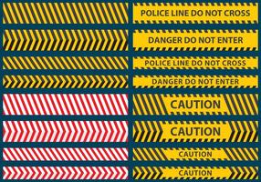 Polizei-Linienbandvektoren vektor