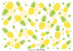 Färsk Ananas Pineapple Vector Mönster