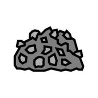grus sten färg ikon vektor illustration