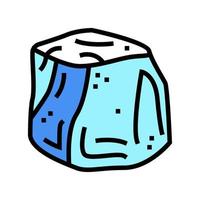 Eis Wasser Farbe Symbol Vektor Illustration