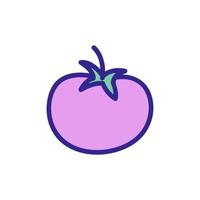 Symbol für Tomatenvektor. isolierte kontursymbolillustration vektor