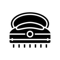 Massagegerät Spa Salon Zubehör Glyphe Symbol Vektor Illustration