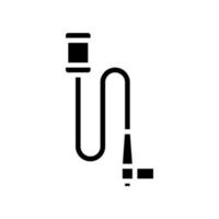 Tischtelefonhalter Glyphen-Symbol-Vektor-Illustration vektor