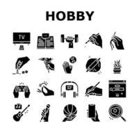 Hobby-Freizeit-Sammlungssymbole setzen Vektor