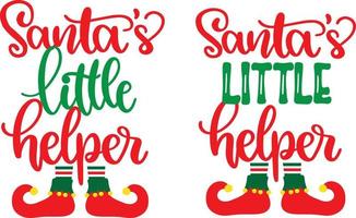 Santas little helper jul vektor fil