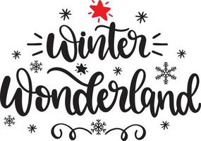 Winterwunderland-Weihnachtsvektordatei vektor